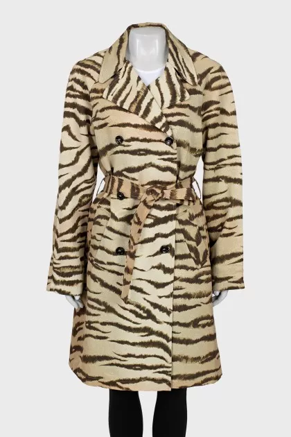Vintage animal print coat