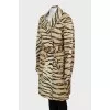 Vintage animal print coat