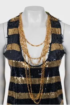 Silk sequin top