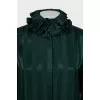 Green silk blouse
