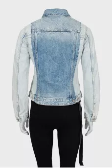 Two-tone denim jacket