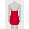 Fitted dress with thin straps
