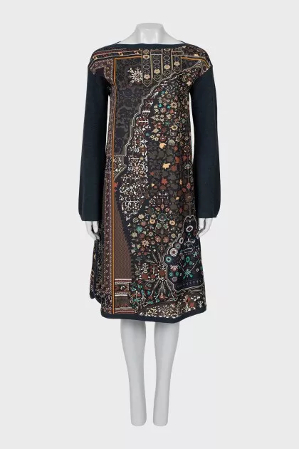 Loose fit silk dress