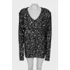 Slim fit dress with sequins