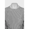 White dress with black stripes