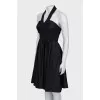 Fitted dress with open shoulders