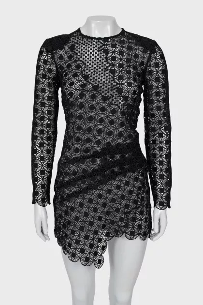 Asymmetrical lace dress
