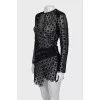 Asymmetrical lace dress