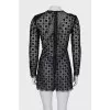 Asymmetrical lace dress