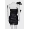 Silk dress decorated with rhinestones