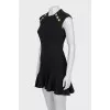 Dress with accent buttons