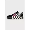 Black and white Vulcanized sneakers