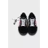Black and white Vulcanized sneakers