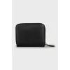 Leather wallet with zipper