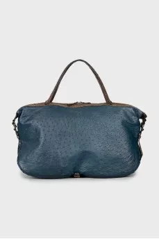Ostrich leather bag