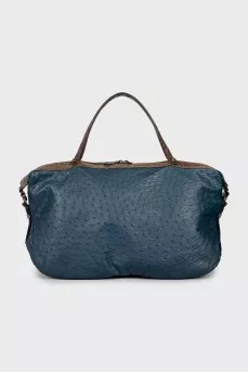 Ostrich leather bag