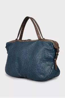 Ostrich leather bag