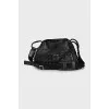 Black leather bag