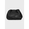 Black leather bag