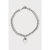 Silver bracelet with pendant