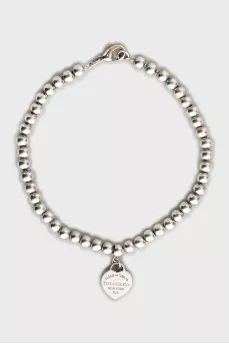 Silver bracelet with pendant