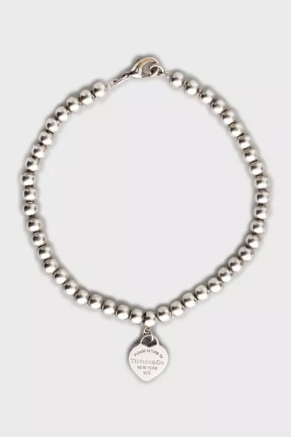 Silver bracelet with pendant