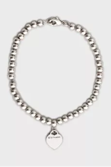 Silver bracelet with pendant