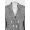 Double-breasted jacket in grey