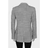 Double-breasted jacket in grey