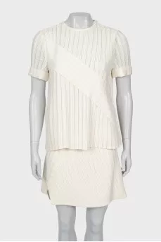 Skirt and blouse suit