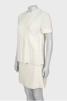 Skirt and blouse suit