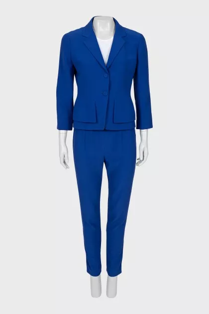 Blue suit with trousers and jacket