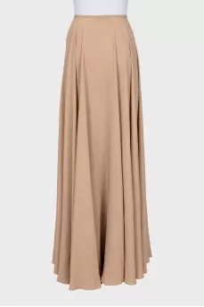 Wide maxi skirt