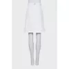 White skirt with gold fittings