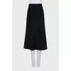 Black skirt with slits