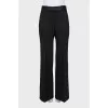 Straight cut wool trousers
