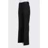 Straight cut wool trousers