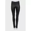 Skinny fit leather leggings
