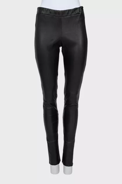 Skinny fit leather leggings
