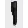 Skinny fit leather leggings