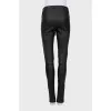 Skinny fit leather leggings