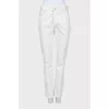 Straight cut mid rise jeans