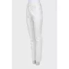 Straight cut mid rise jeans