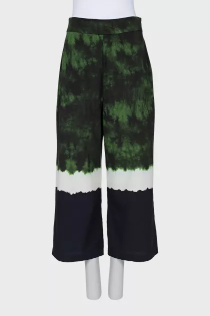Wide straight cut trousers