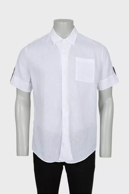 Men's linen short sleeve shirt