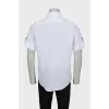 Men's linen short sleeve shirt