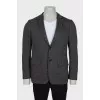 Men's wool jacket with a small print