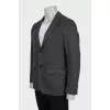 Men's wool jacket with a small print