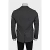 Men's wool jacket with a small print