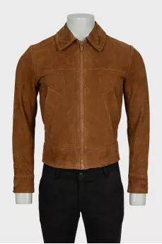 Men's brown suede jacket
